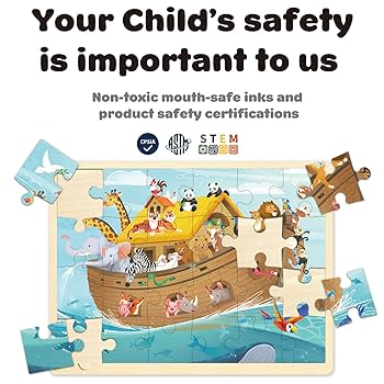 noah ARKS C&P MST 156 　24-25 Amazon.com: MoinKidz 24 Piece Puzzles for Kids 3 Year Old